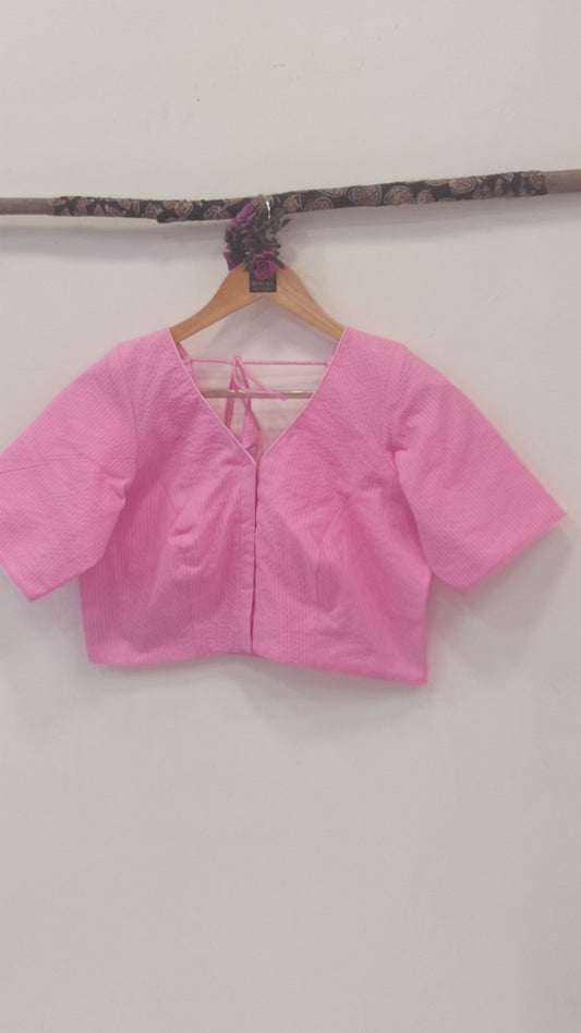 COTTON PLAIN READYMADE BLOUSE