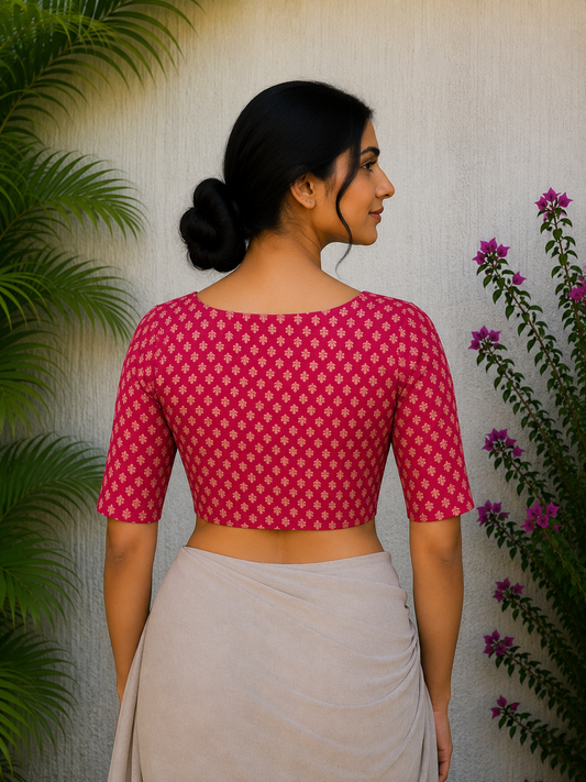 RANI PINK READYMADE BLOUSE