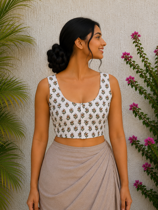 AJRAKH PATCHWORK BLOUSE 3