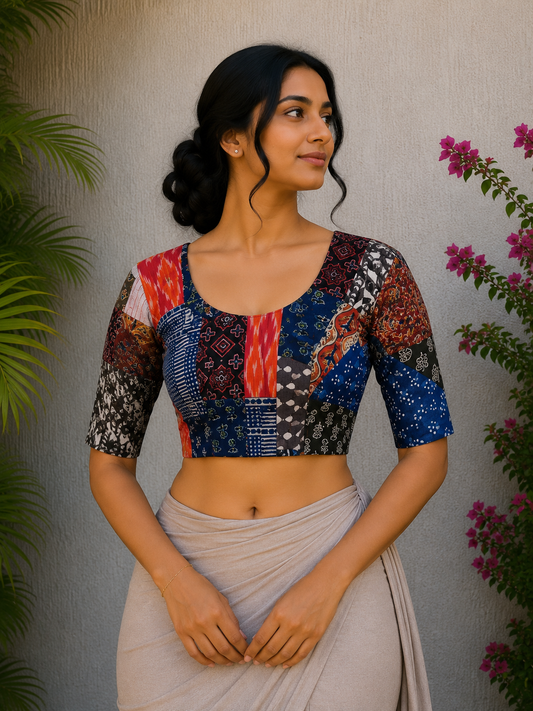 AJRAKH PATCHWORK BLOUSE 8