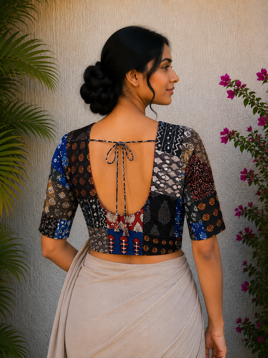 AJRAKH PATCHWORK BLOUSE 8
