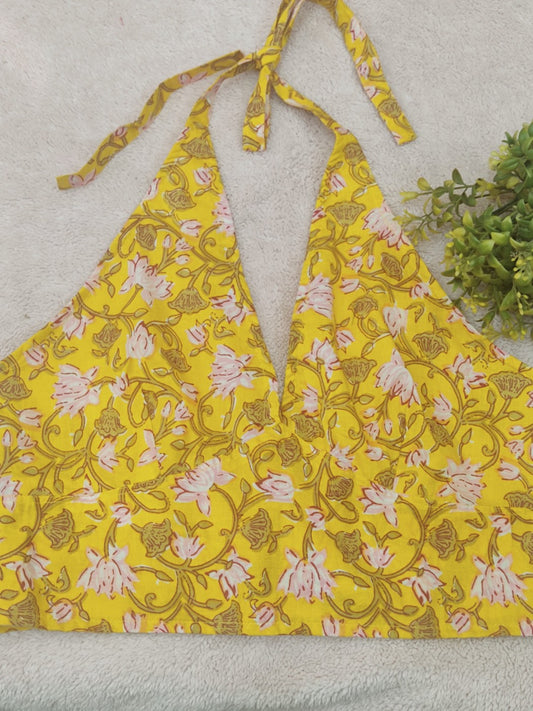 Knotting Yellow Sanganeri Jaal