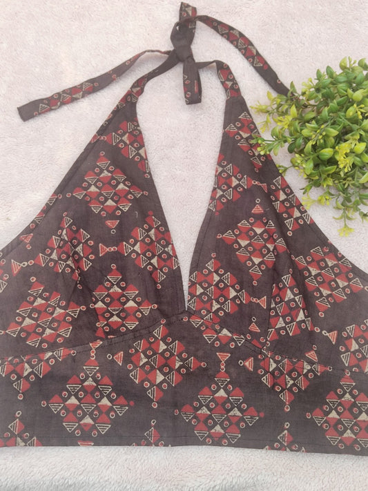 Knotting Brown Ajrakh