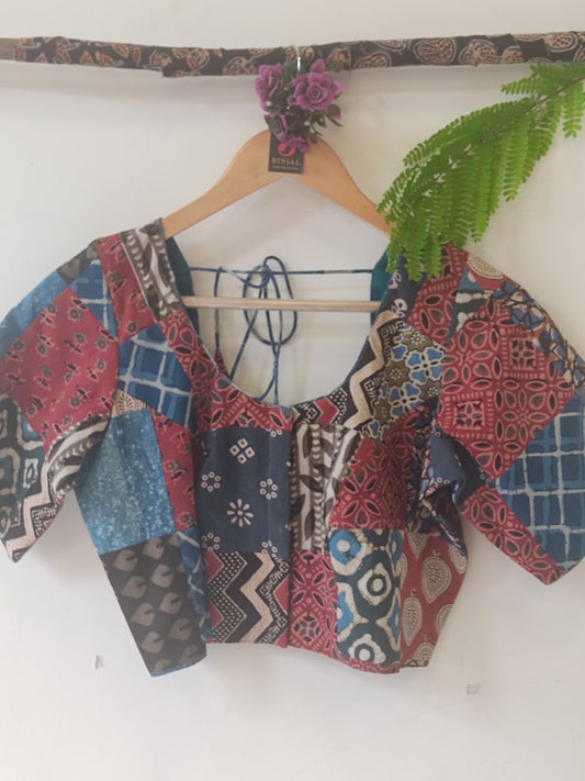AJRAKH PATCHWORK BLOUSE 3