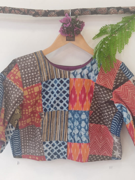 AJRAKH PATCHWORK BLOUSE 6