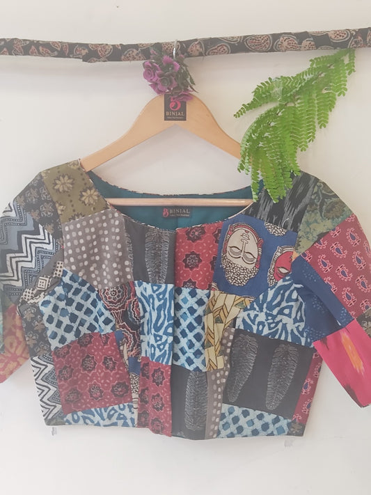 AJRAKH PATCHWORK BLOUSE 2
