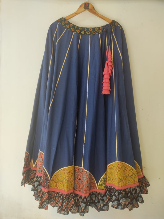 E-HALO COLLECTION BLUE SKIRT
