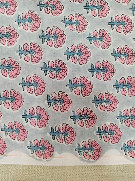 Pure Cotton Grey Floral Butti – Everyday Elegance-(Rakhi edits)