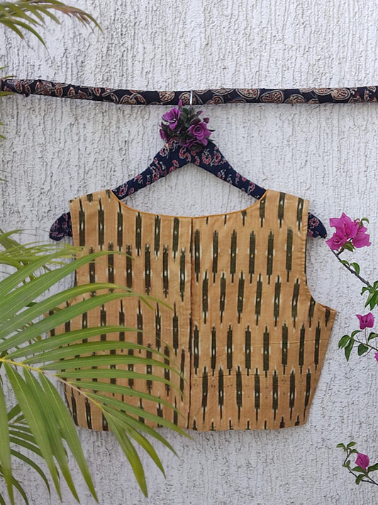 MUSTARD IKAT READYMADE BLOUSE