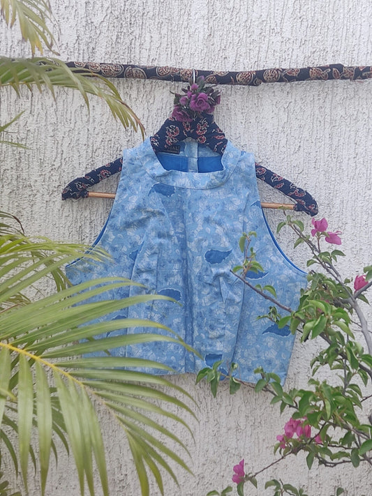 LIGHT BLUE READYMADE BLOUSE