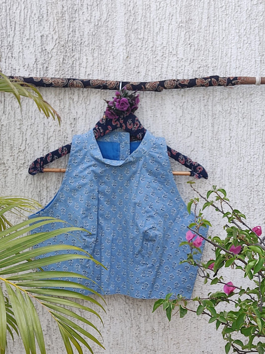 ICE BLUE READYMADE BLOUSE