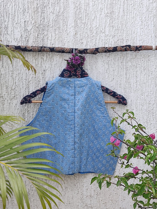 ICE BLUE READYMADE BLOUSE