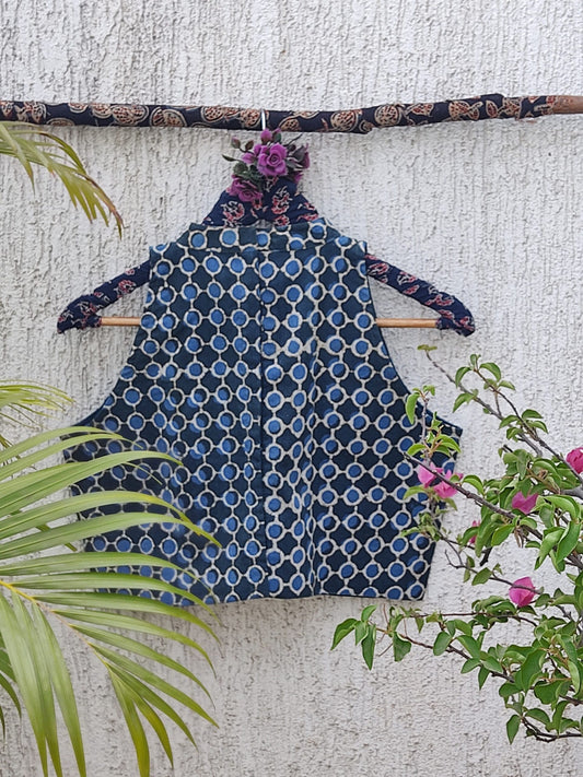 INDIGO GEO DABU READYMADE BLOUSE