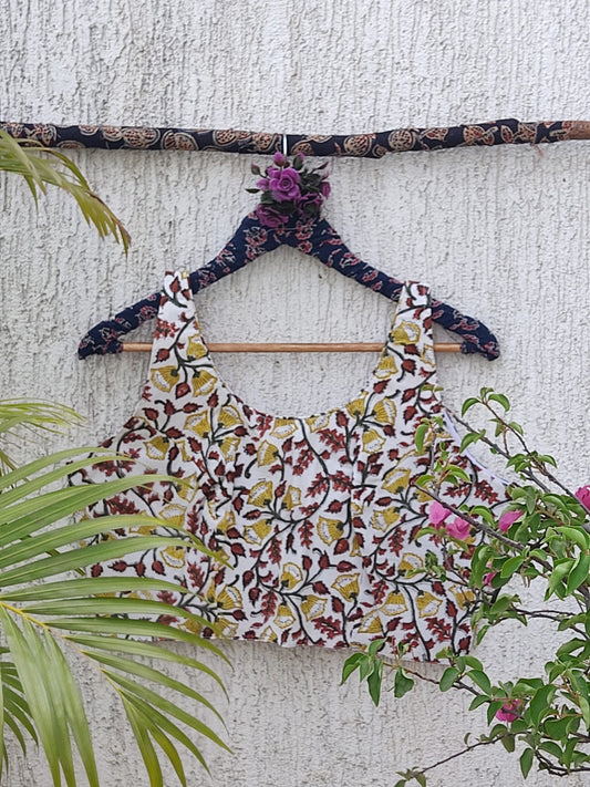 WHITE JAAL READYMADE BLOUSE