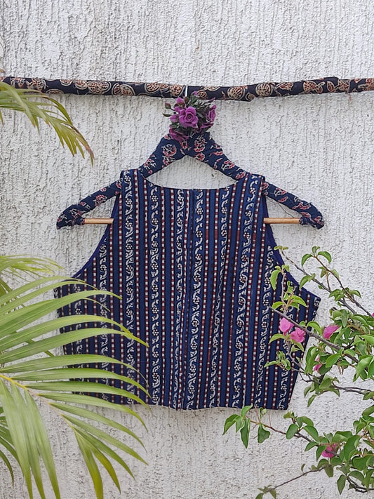 INDIGO STRIPES READYMADE BLOUSE