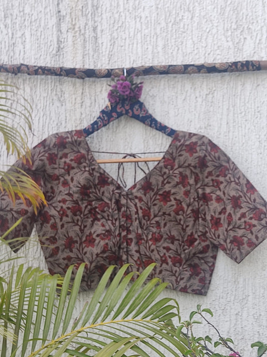 BROWN READYMADE BLOUSE