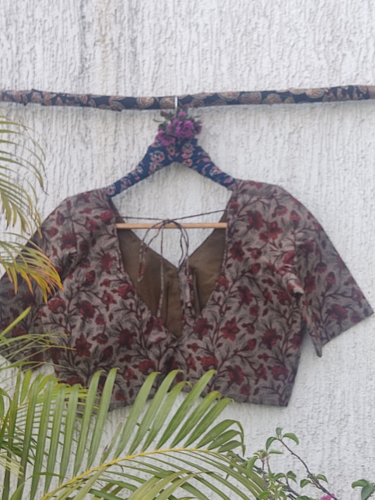 BROWN READYMADE BLOUSE
