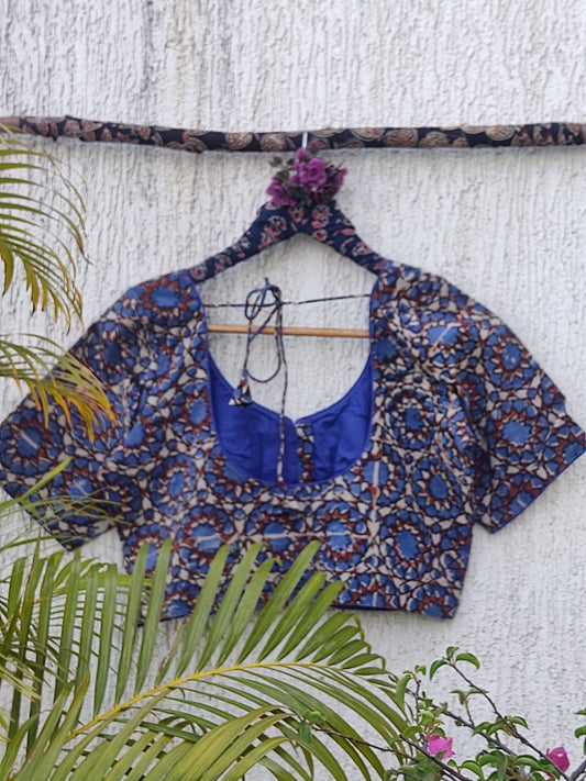 AJRAKH HANDBLOCK PRINTED READYMADE BLOUSE
