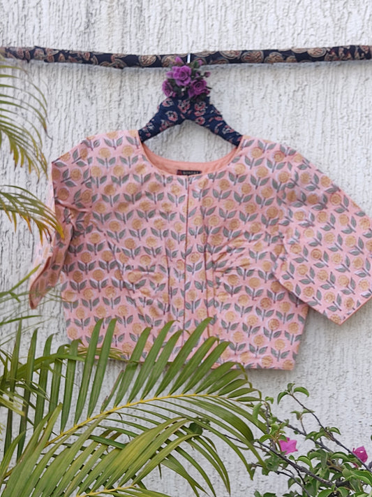 FLORAL BUTTI SANGANERI PRINT READYMADE BLOUSE