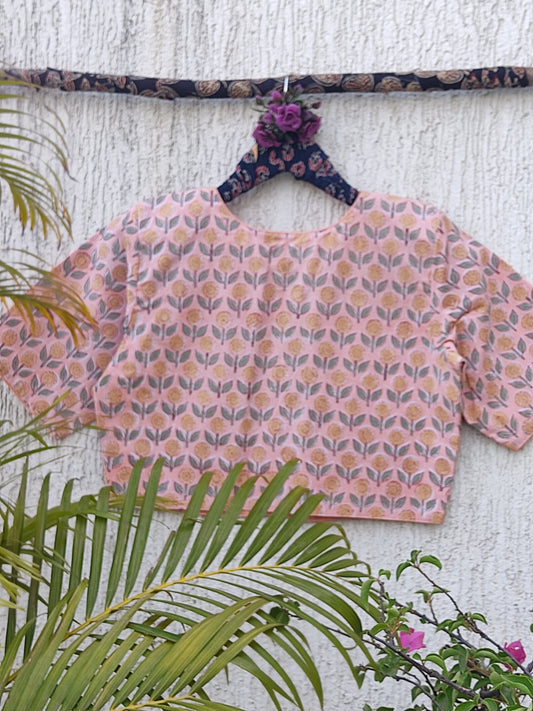 FLORAL BUTTI SANGANERI PRINT READYMADE BLOUSE