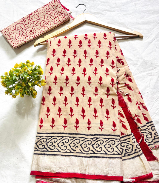 KRITI COTTON LINEN SAREE