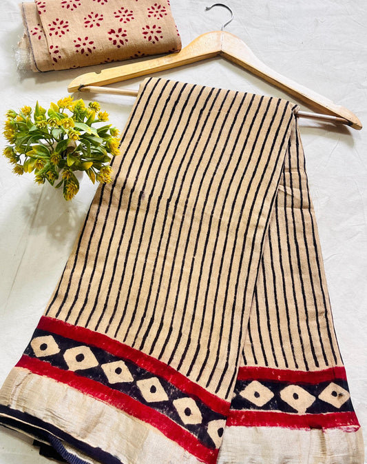 KIARA COTTON LINEN SAREE