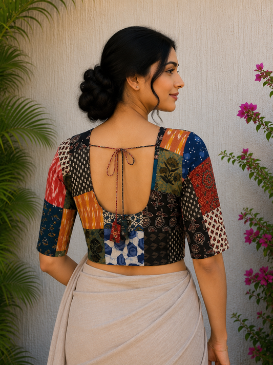 AJRAKH PATCHWORK BLOUSE 11