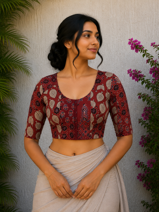 AJRAKH PATCHWORK BLOUSE 9