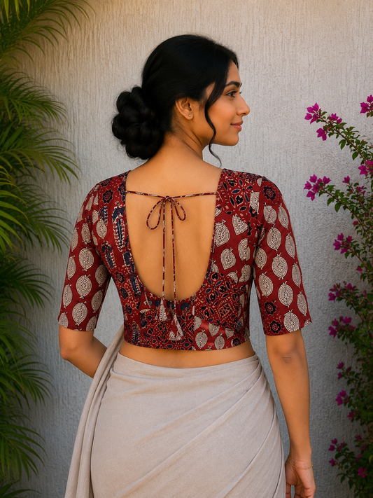 AJRAKH PATCHWORK BLOUSE 9