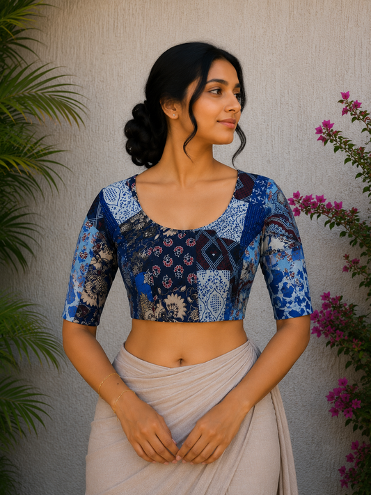 AJRAKH PATCHWORK BLOUSE 10