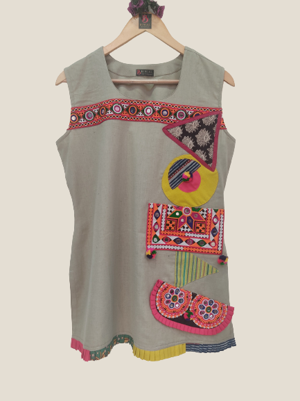 Patchwork Short Top