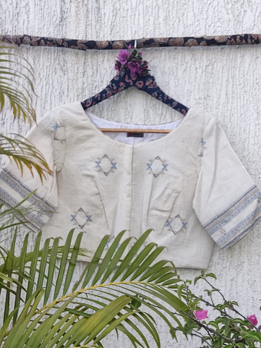 KALA COTTON WOVEN READYMADE BLOUSE