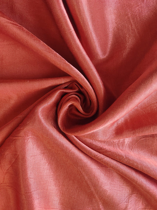 TOMATO MASHRU SILK PLAIN