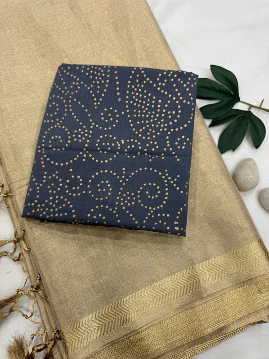 GOLDEN TISSUE SAREE 7