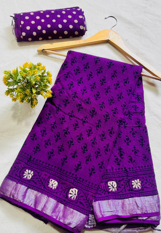 MAHI COTTON LINEN SAREE