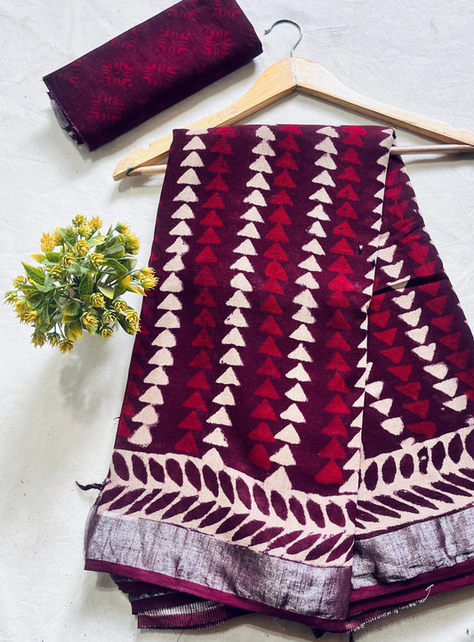 DEEPIKA COTTON LINEN SAREE