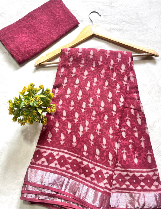 ADITI COTTON LINEN SAREE