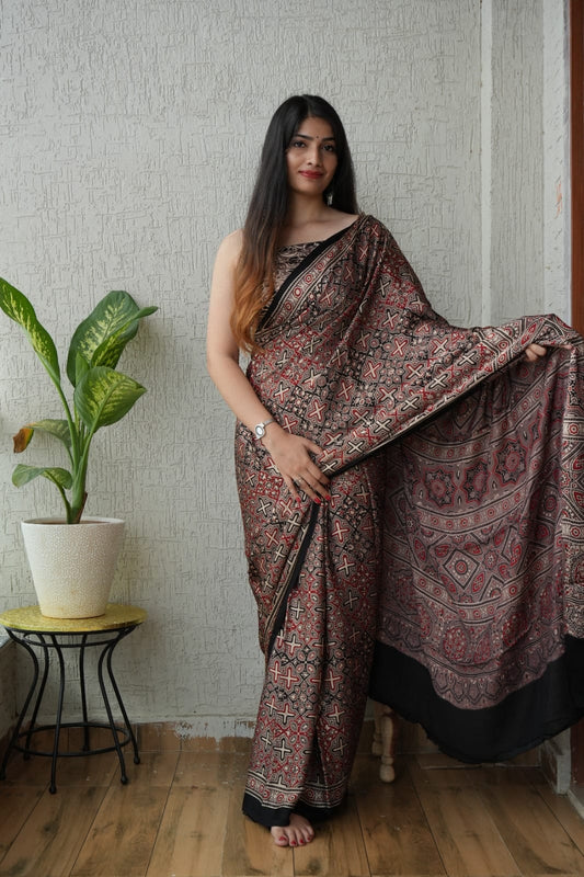 AJRAKH MODAL SAREE 8