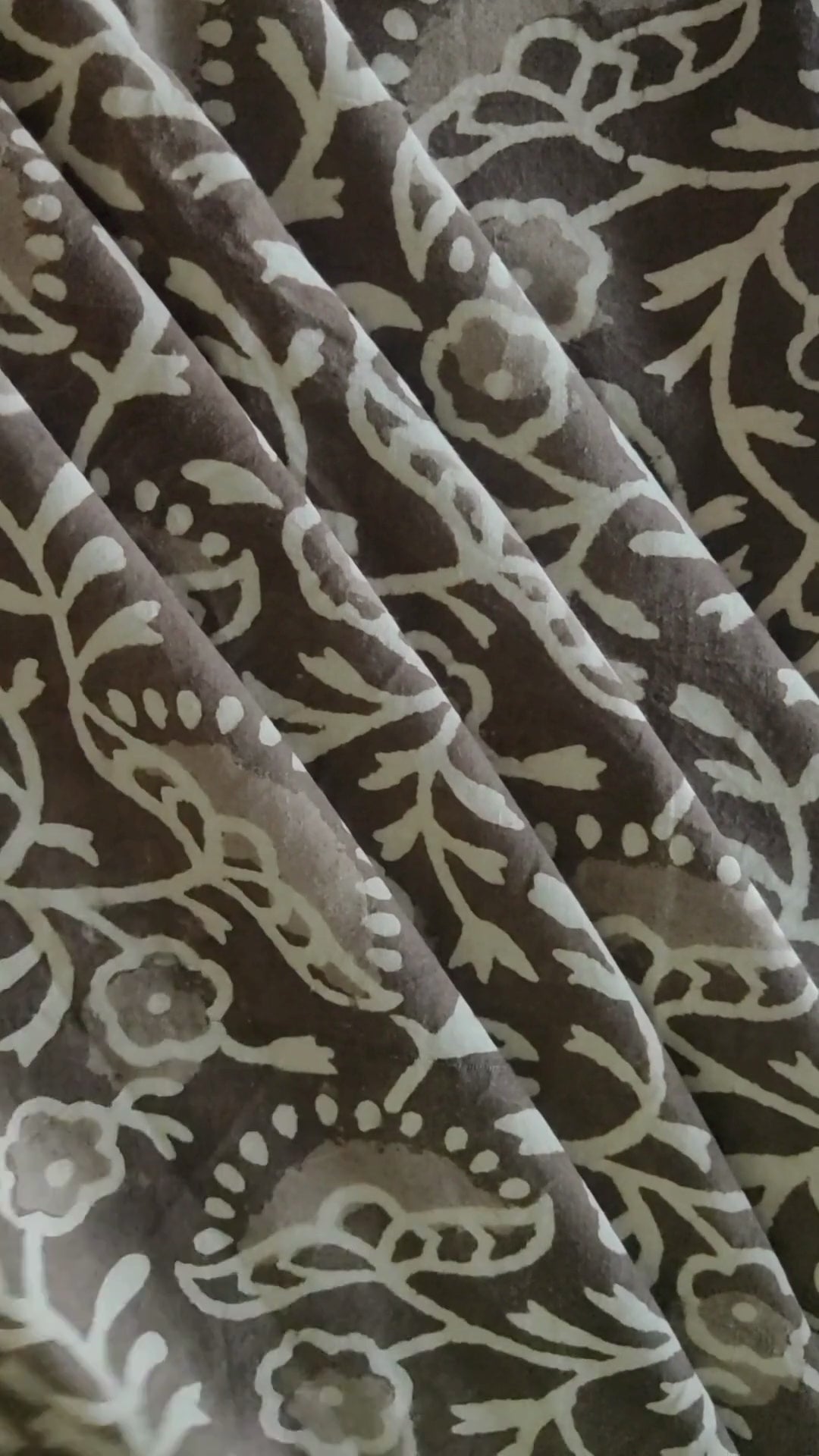 Kashish Floral Jaal Dabu Handblock Printed Cotton Fabric