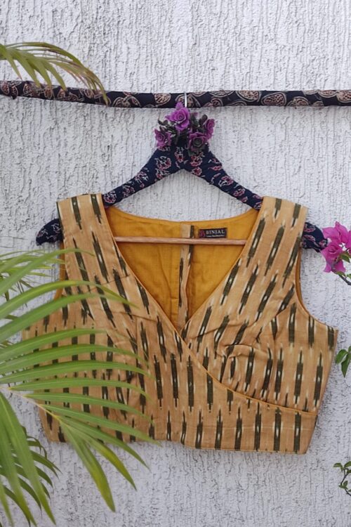 MUSTARD IKAT READYMADE BLOUSE