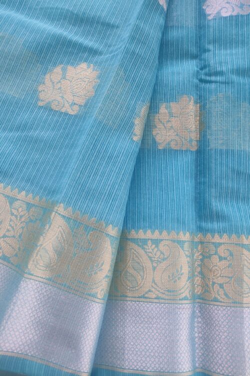 AKASH SITARA HANDWOVEN KOTA ZARI SAREE