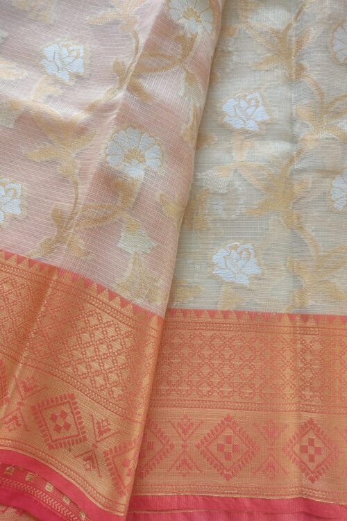 UTSAV SITARA HANDWOVEN KOTA ZARI SAREE