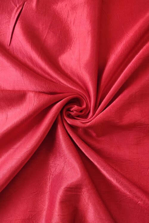 CRIMSON RED MASHRU SILK PLAIN