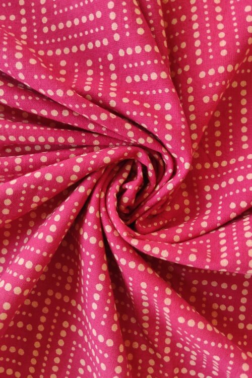 FUSCHIA PRINTED COTTON FABRIC